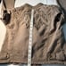 Free People Women's Green Cropped Embroidered Side Zip Canvas Military Jacket Si