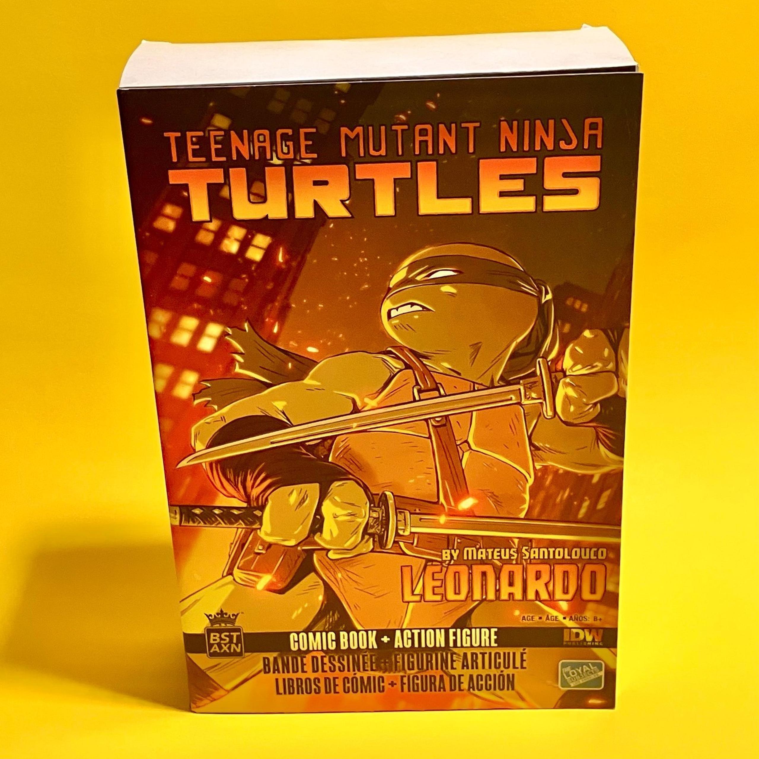 ‼️The Loyal Subjects: LEONARDO Action Figure TMNT BST AXN & IDW Comic Book ‼️