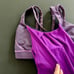 Lululemon Size 4 - Nouveau Limits Tank with Purple Herringbone Pattern