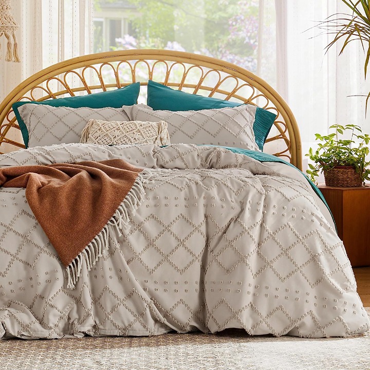 Duvet Cover - Duvet Cover Twin Size, r All Seasons (Light Khaki, , 68x90'')-GX8