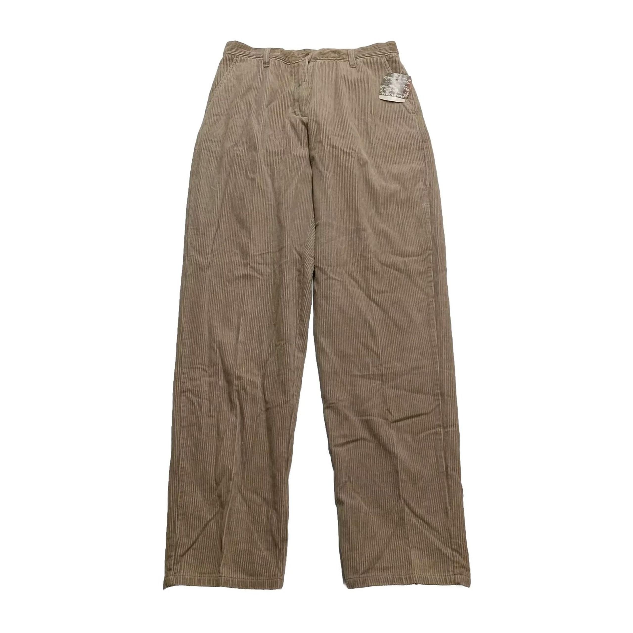 Woolrich 1964 Pants Women's 10 Beige Khaki Corduroy High Rise Preppy