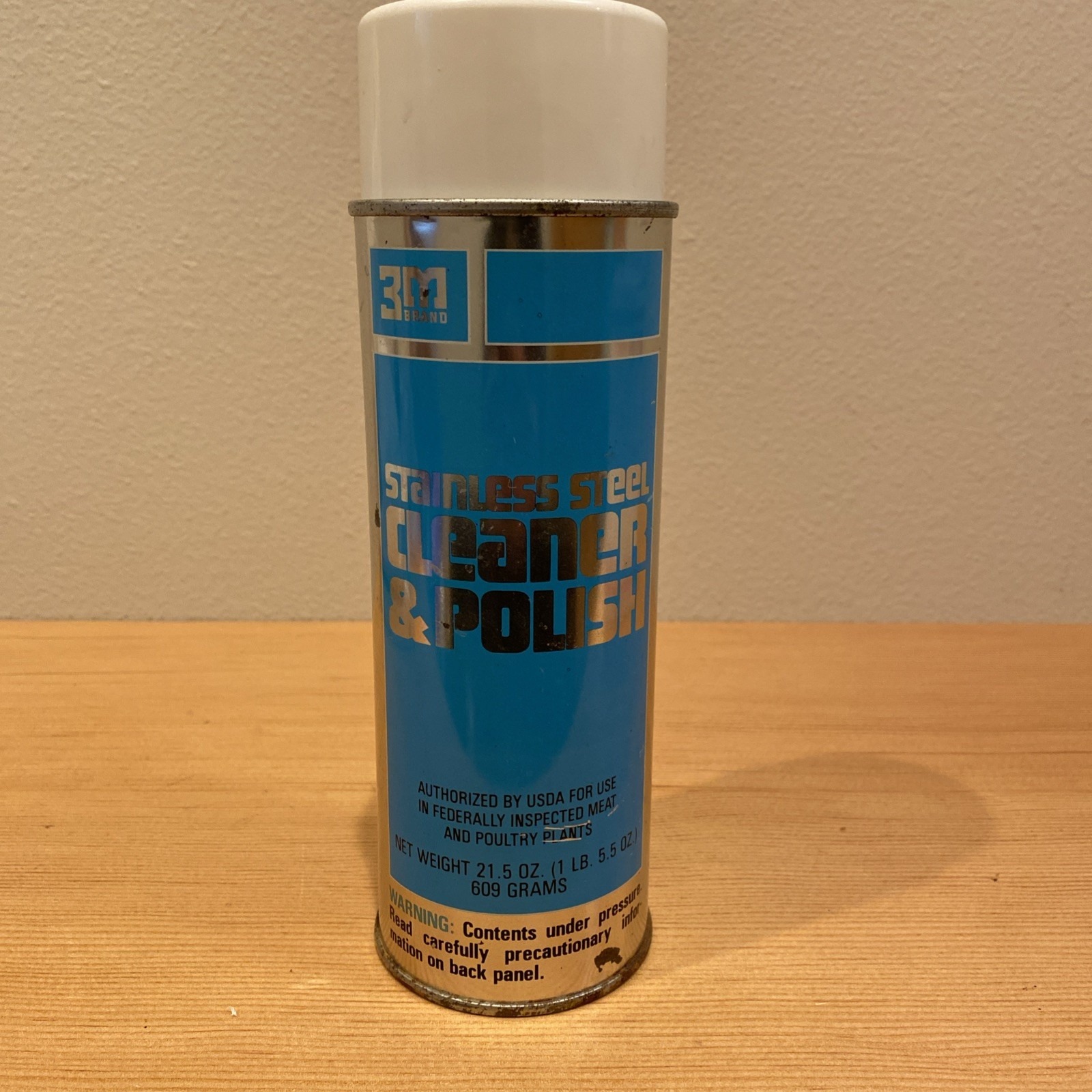 Vintage 3M Stainless Steel Cleaner And Polish, 21.5 Oz Full Or Near Full