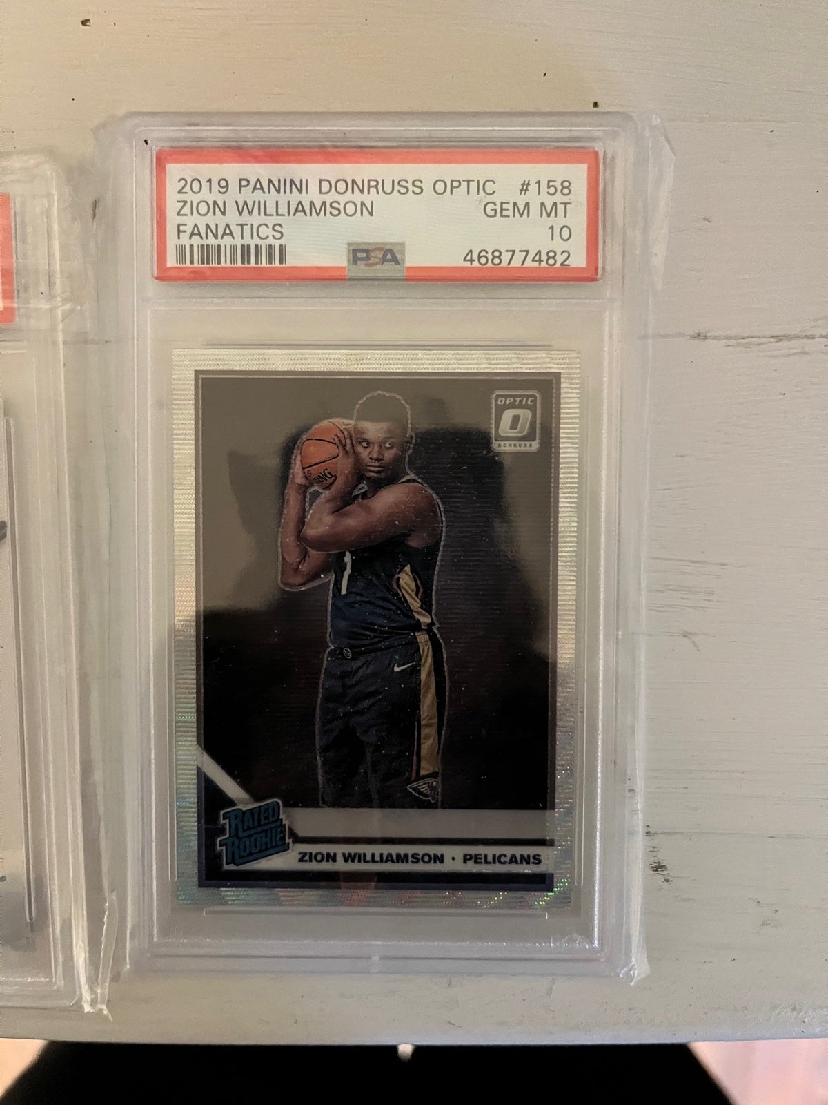PSA 10 Zion Williamson Optic Fanatic