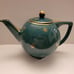 Hall 6 Cup Emerald Green and Gold Gilt Star Tea Pot