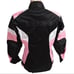 Sedici Women's Pink and Black Motorcycle Jacket Size XS