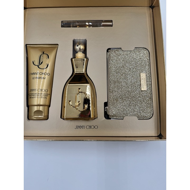 I Want Choo Le Parfum by JIMMY CHOO 4 Pcs Gift Set NEW RELEASE (EDP+BL+ MINI+Wa)
