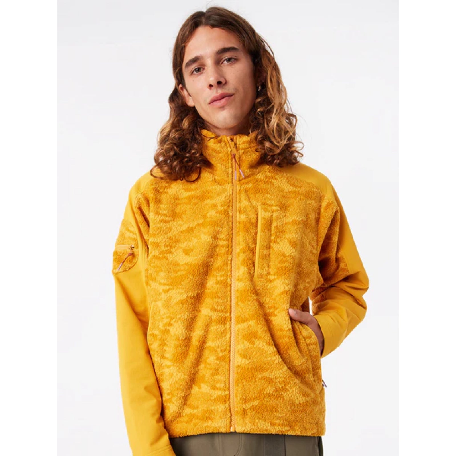 NWT Outdoor Voices PrimoFleece Cider Cloud Unisex Full Zip Fleece Jacket