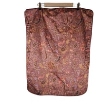 ROYAL SATEEN by KITAN Brown Gold Floral STANDARD/QUEEN Pillow Sham- set of 2
