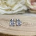 18K White Gold 9mm Screwback Diamond Stud Earrings