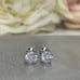 18K White Gold 9mm Screwback Diamond Stud Earrings