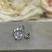18K White Gold 9mm Screwback Diamond Stud Earrings