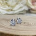 18K White Gold 9mm Screwback Diamond Stud Earrings