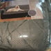 sure fit textured pique sofa non-slip cover deep grey new