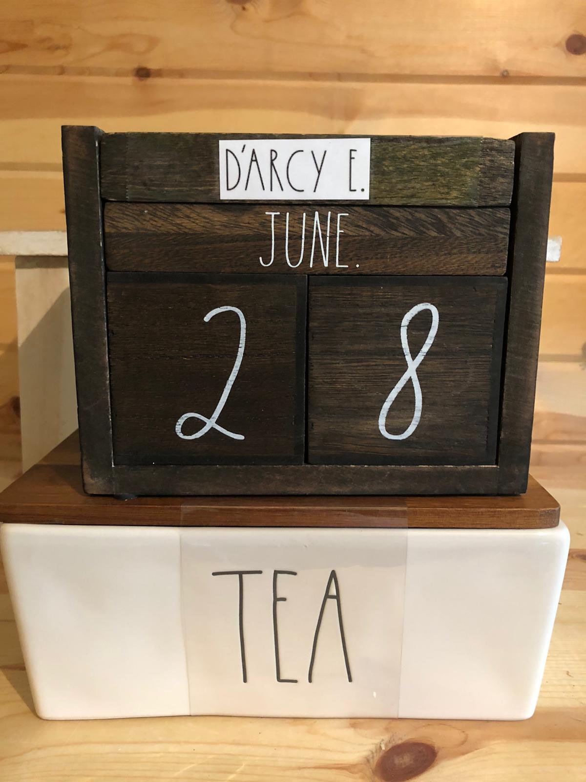 Rae Dunn Tea box