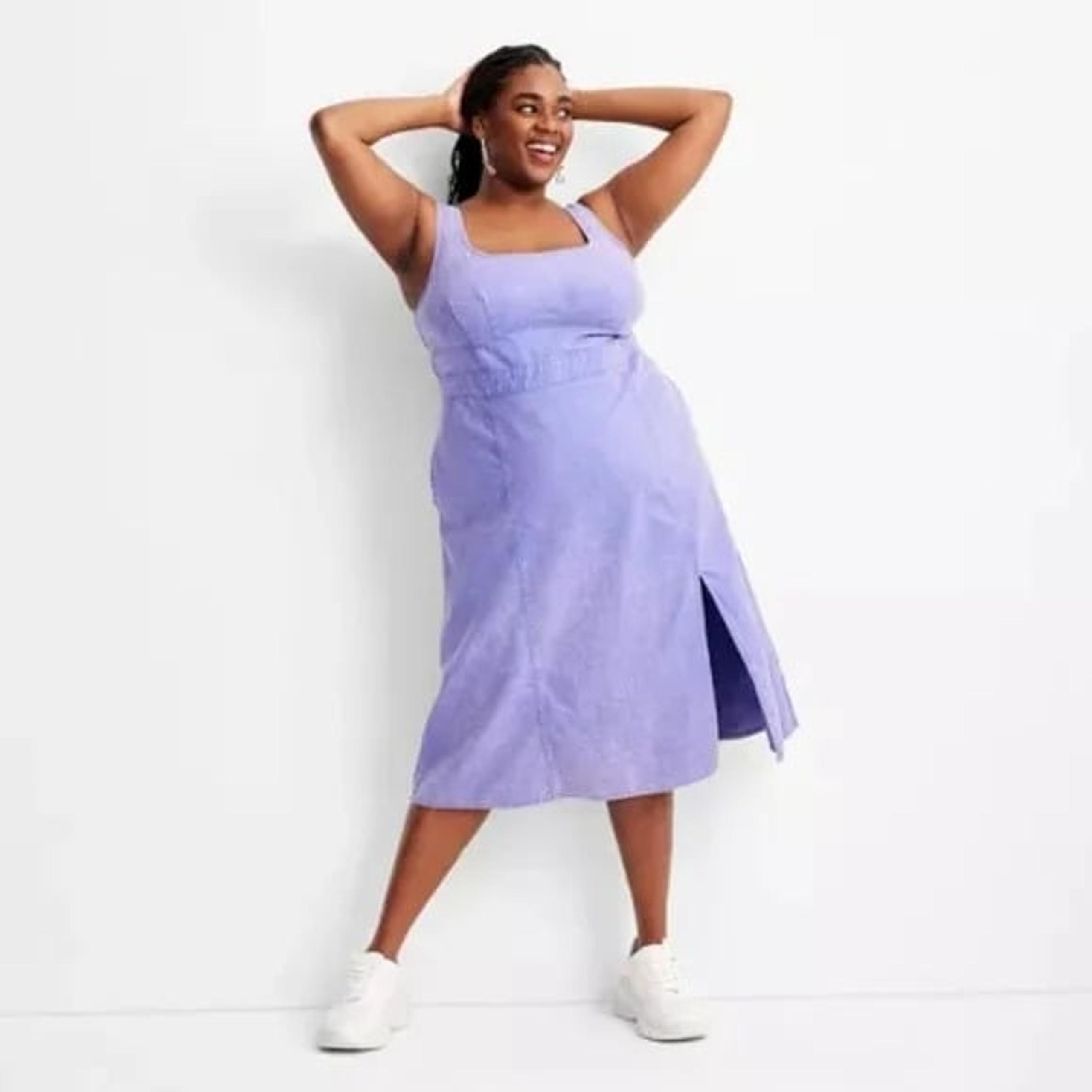 Purple Denim Dress Future Collective with Gabriella Karefa-Johnson 00