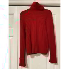 Red Heaven Wool Cashmere Turtleneck Sweater