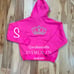 VICTORIAS SECRET PINK CARMINE ROSE LIMITED EDITION BLING FULL ZIP HOODIE SMALL