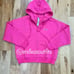 VICTORIAS SECRET PINK CARMINE ROSE LIMITED EDITION BLING FULL ZIP HOODIE SMALL