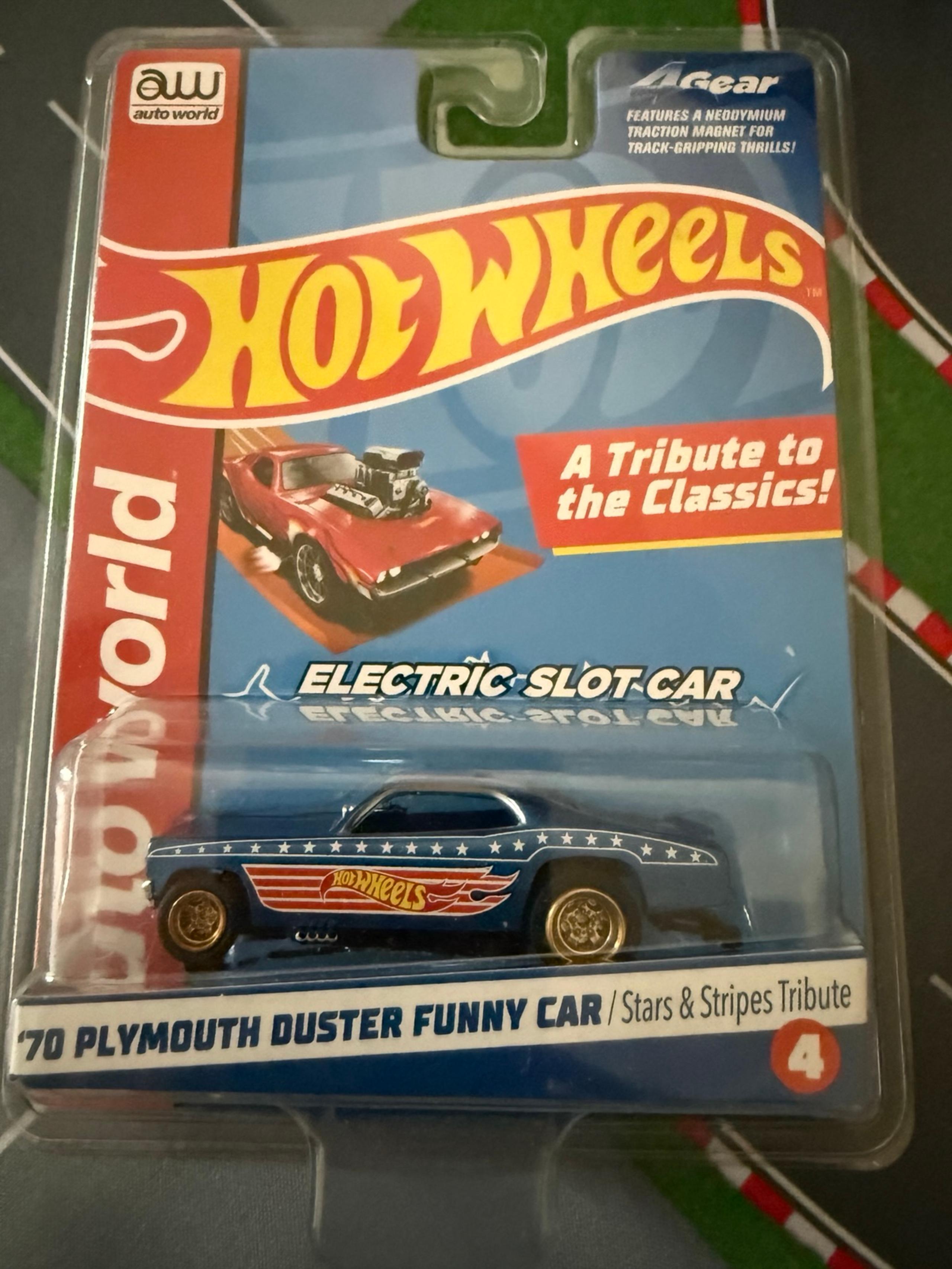 Auto World '70 Plymouth Duster Funny Car HO Slot Car