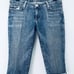 GUESS BY MARCIANO JEAN BERMUDA-Swarov ski Crystals-Mid Waist-Size 26 (27) VTG-NW