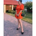 ZARA Belted Dress with Balloon Sleeves (L)