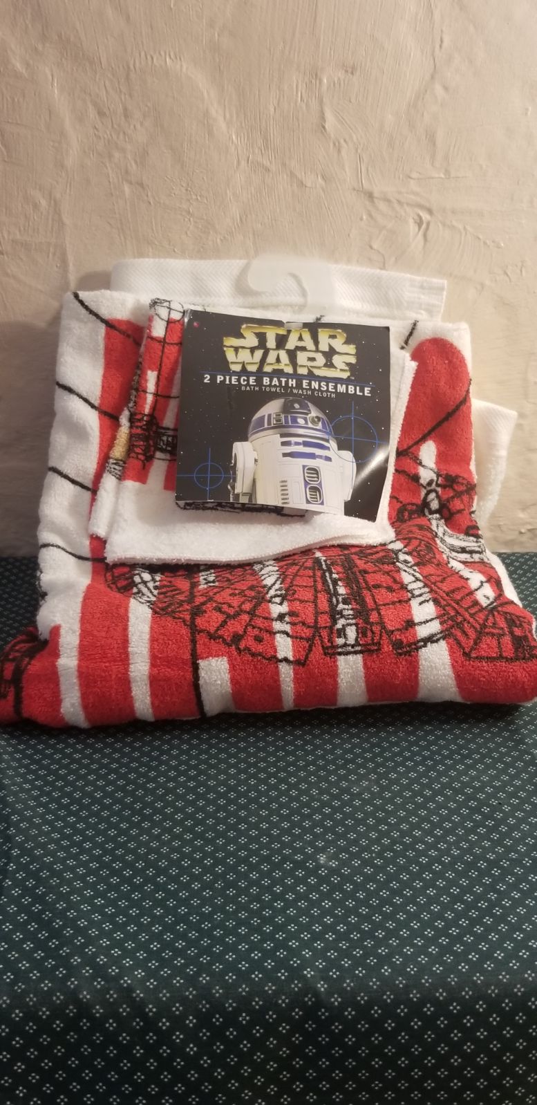 STAR WARS 2 Piece Bath Towel Wash Cloth