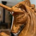 Beautiful Vintage Vibe Brass Bronze Unicorn Figurine Statue