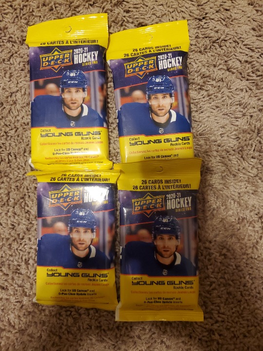 4 Packs of 2020-21 Upper Deck Hockey