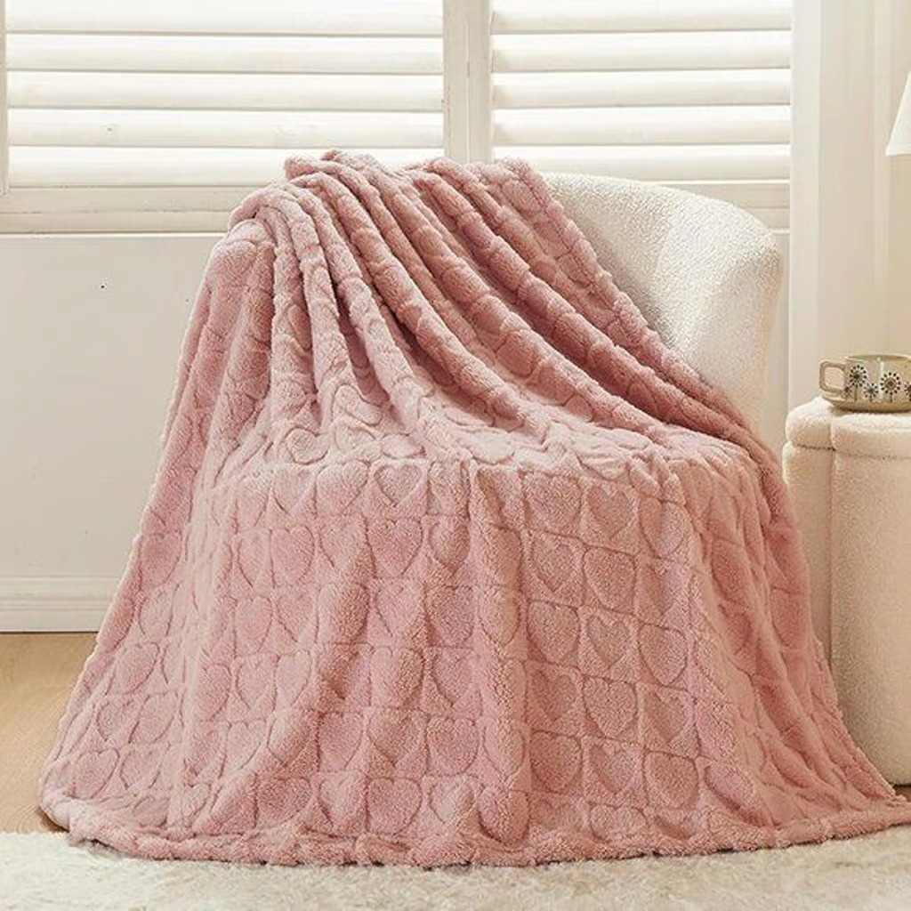 NEW Super Soft Throw Blanket Dusty Pink (50"x70")