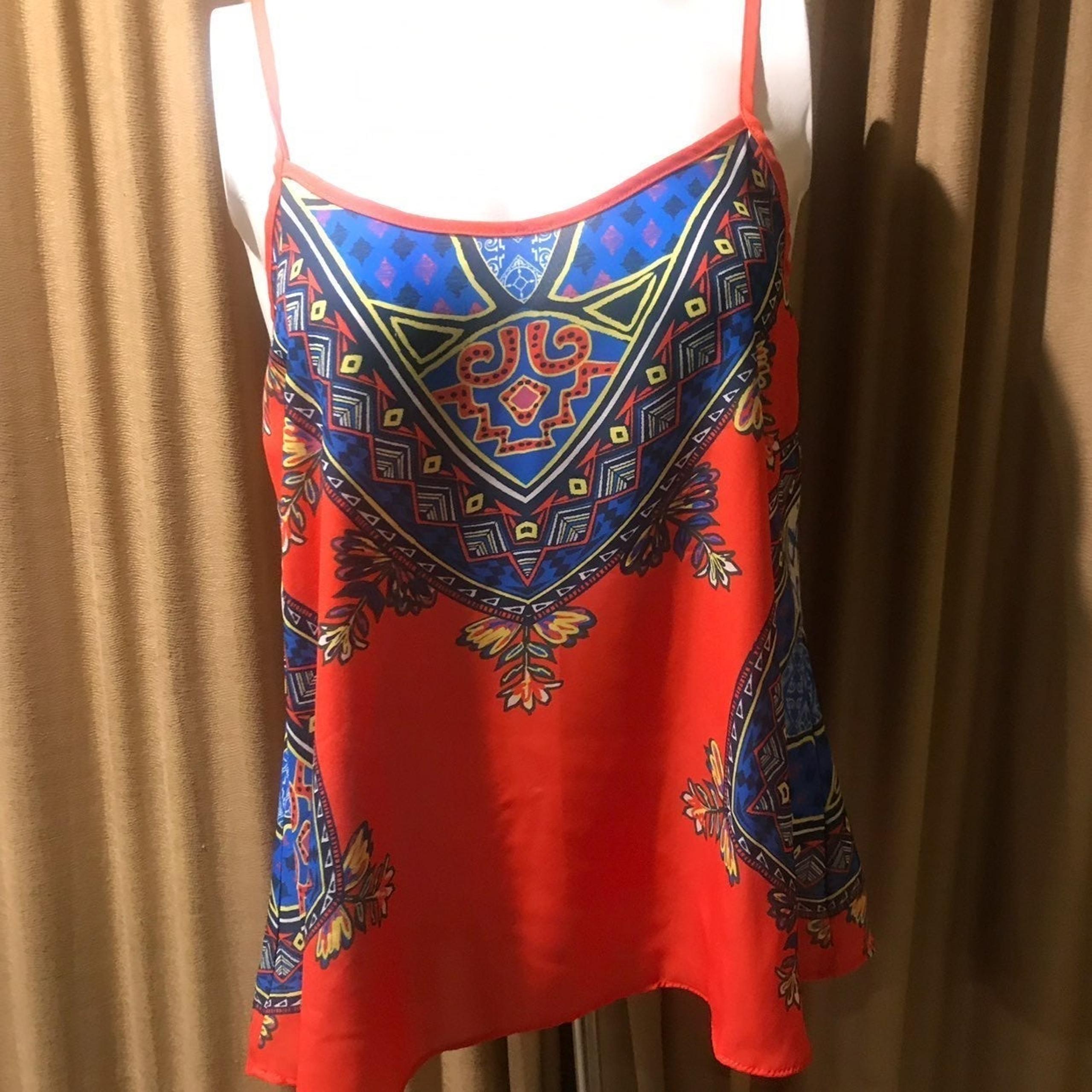 JEALOUS TOMATO RED MULTI COLOR PRINTED T