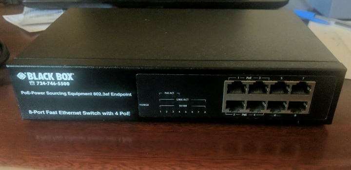 Black Box 8-Port Ethernet Switch w/4 PO