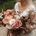 Fall boho Silk and Dried bridal bouquet