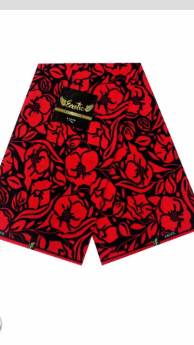 AFRICAN FABRIC SOLD BY 6 YARDS