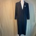 Vintage A.S. II Black Long Wool Blend Coat Made In U.S.A.