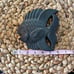 Set of 2 vintage 1950s black gold fish