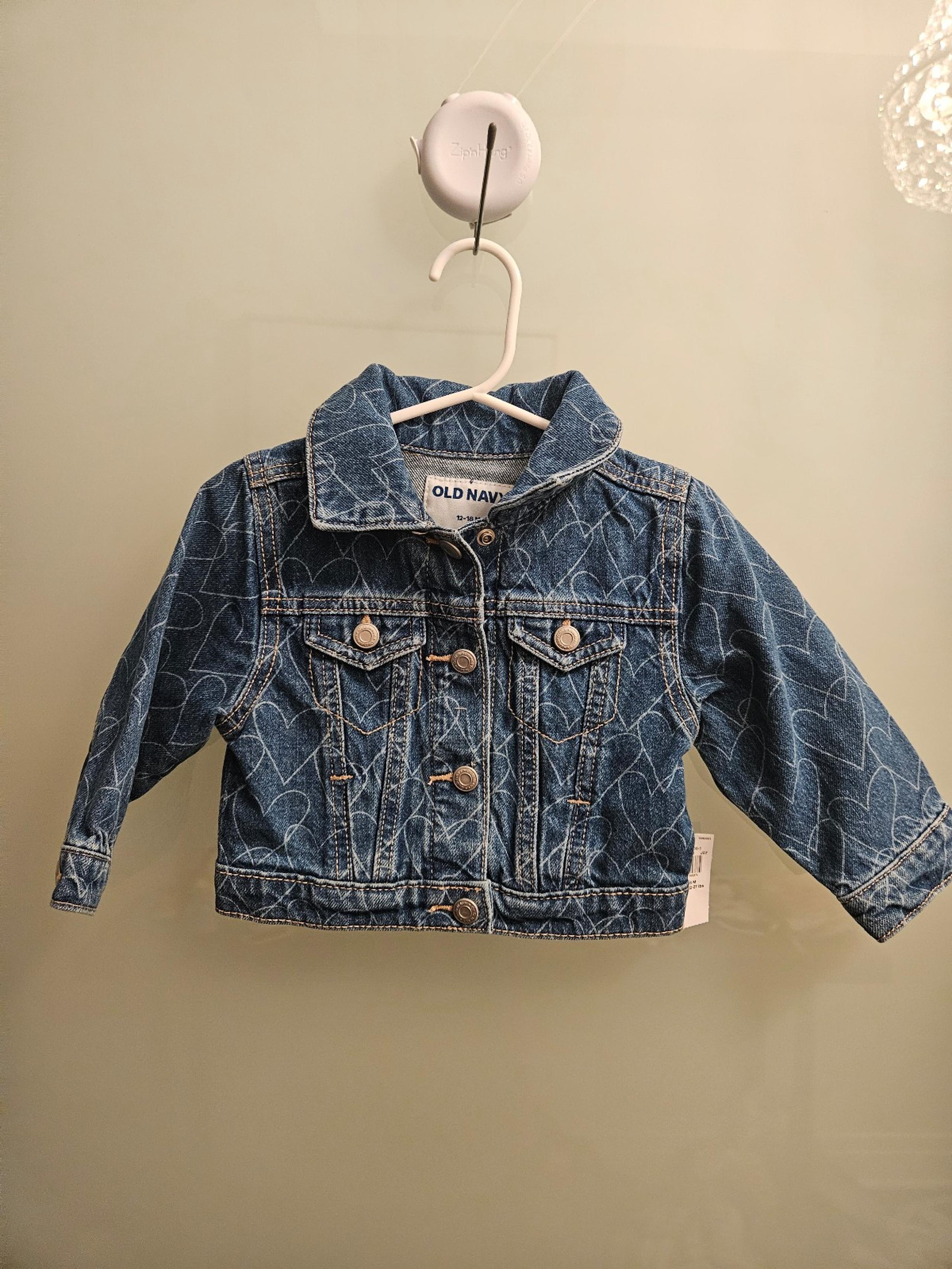 Old navy baby girl jean Jacket size 12-18 mos