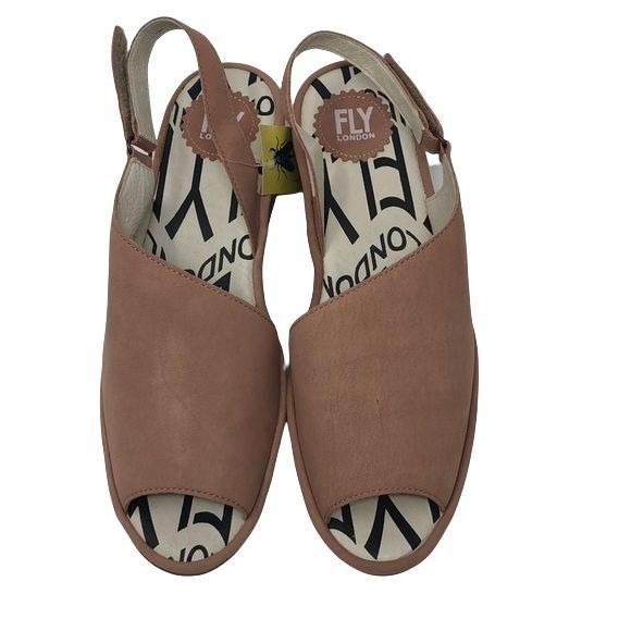 FLY London Womens Palp Wedge Sandal Size 40 EU