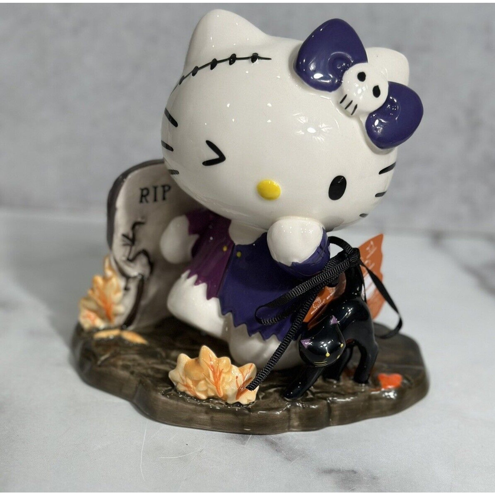 Hello Kitty Halloween 2024 Blue Sky Clayworks Graveyard Zombie Ceramic Decor NEW