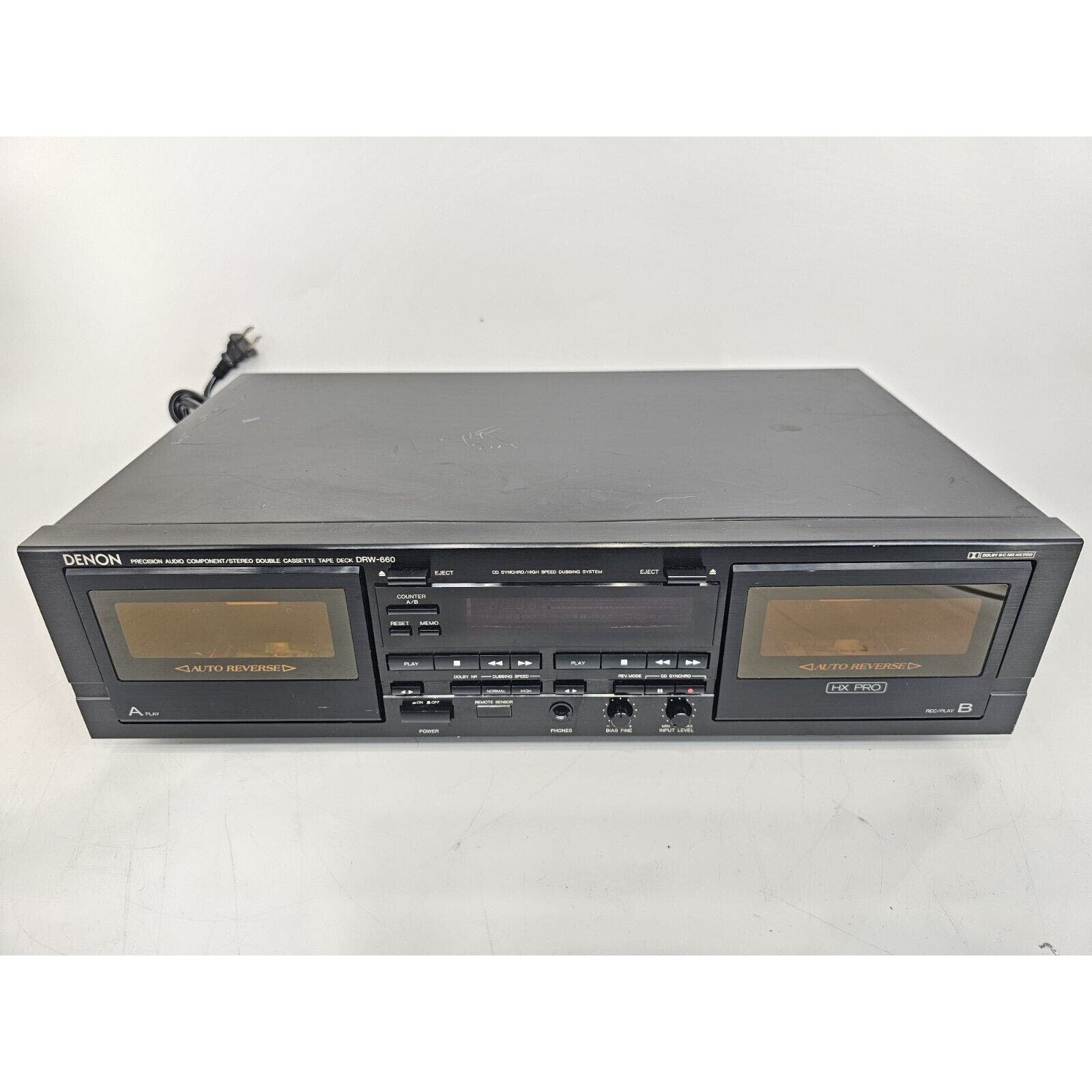Denon DRW-660 Double Stereo Cassette Deck Precision Audio