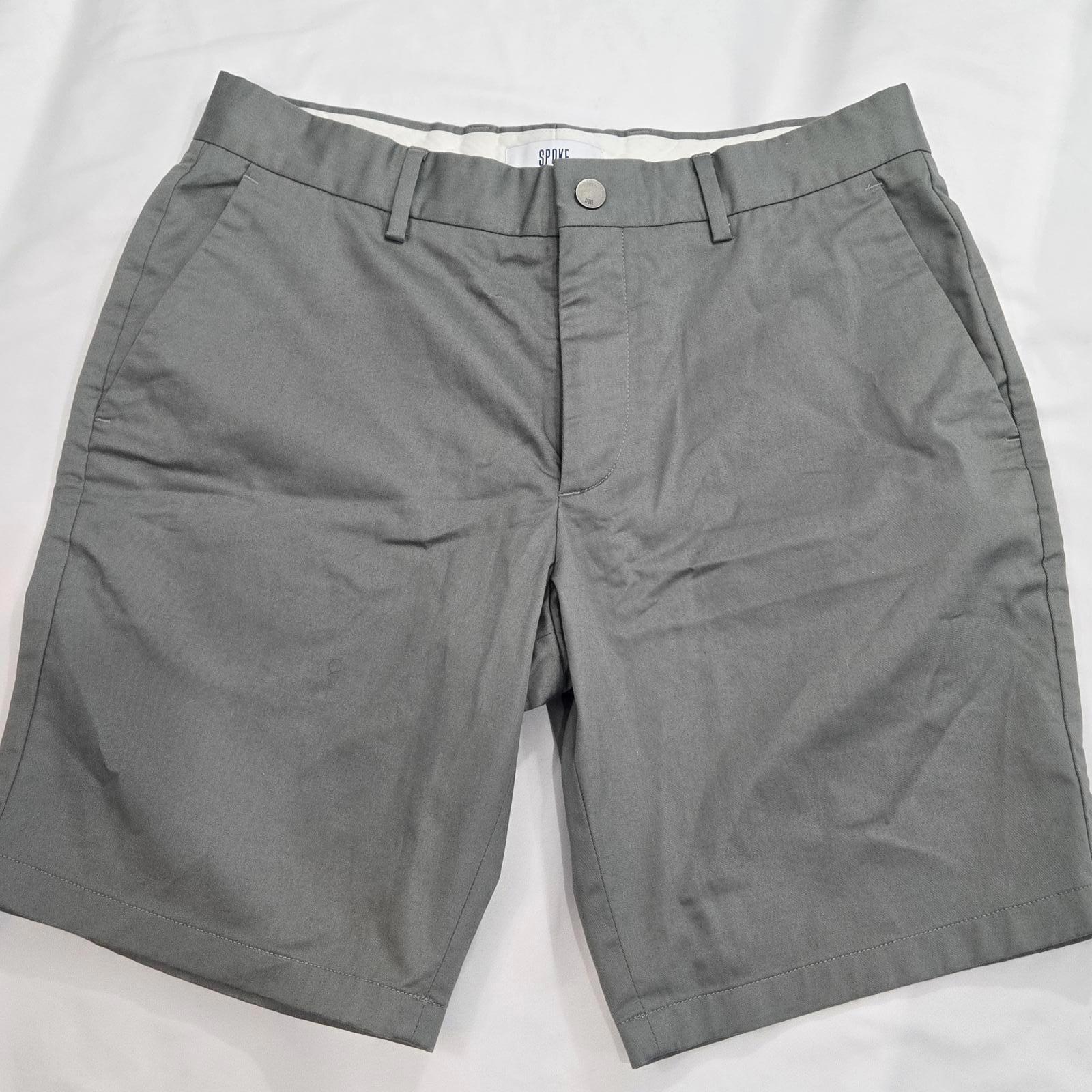 Spoke-London Sharp Men's Gray Shorts Size 33 Build A Cotton Blend