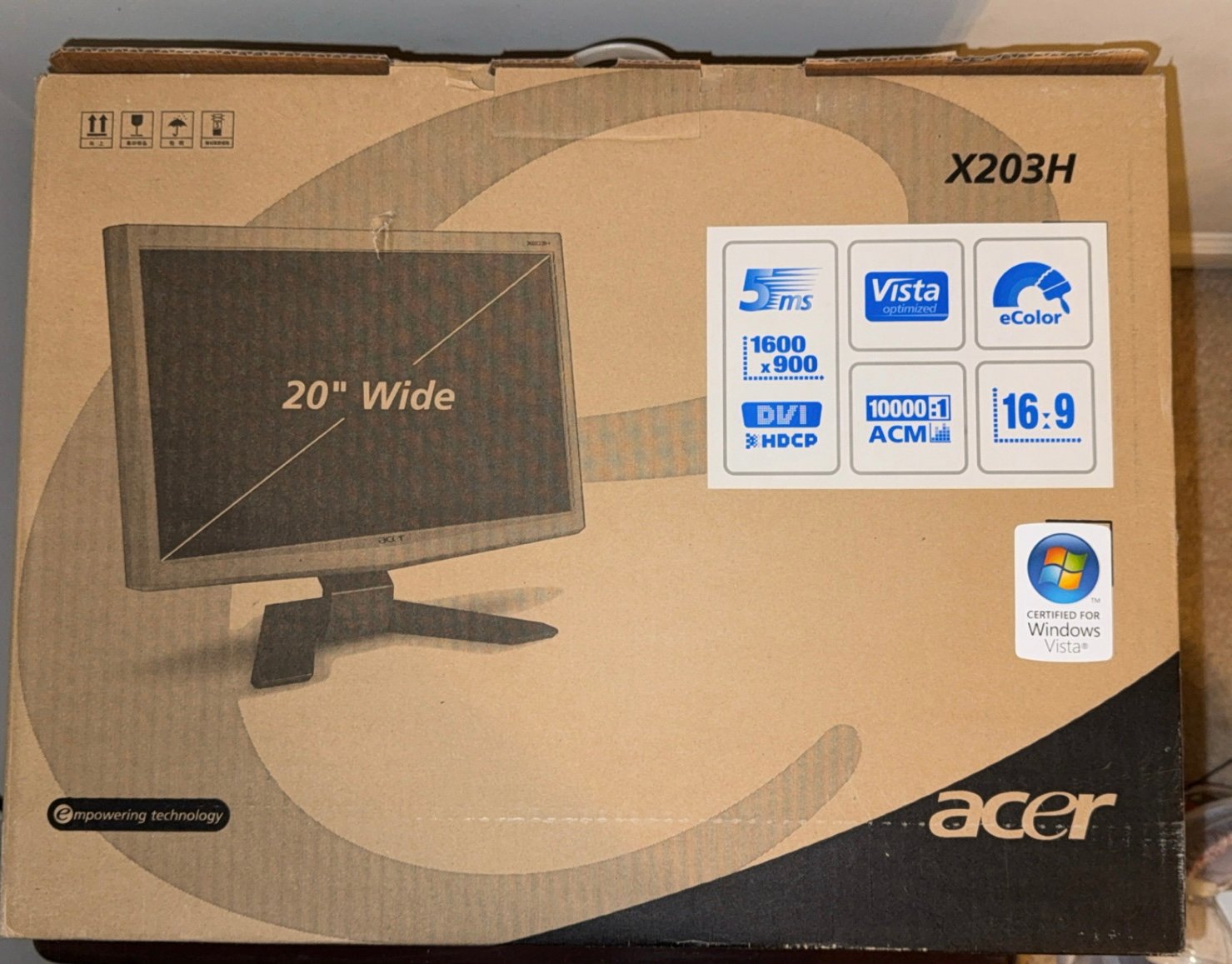 Acer X203H LCD Monitor Grade A