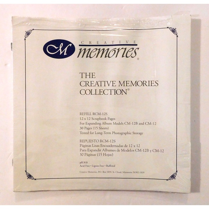 top brand Creative Memories Refill Scrapbook Pages 15 Sheets RCM-12S for CM-12B CM-12 Handmade top brand Creative Memories Refill Scrapbook Pages 15 Sheets RCM-12S for CM-12B CM-12 Handmade