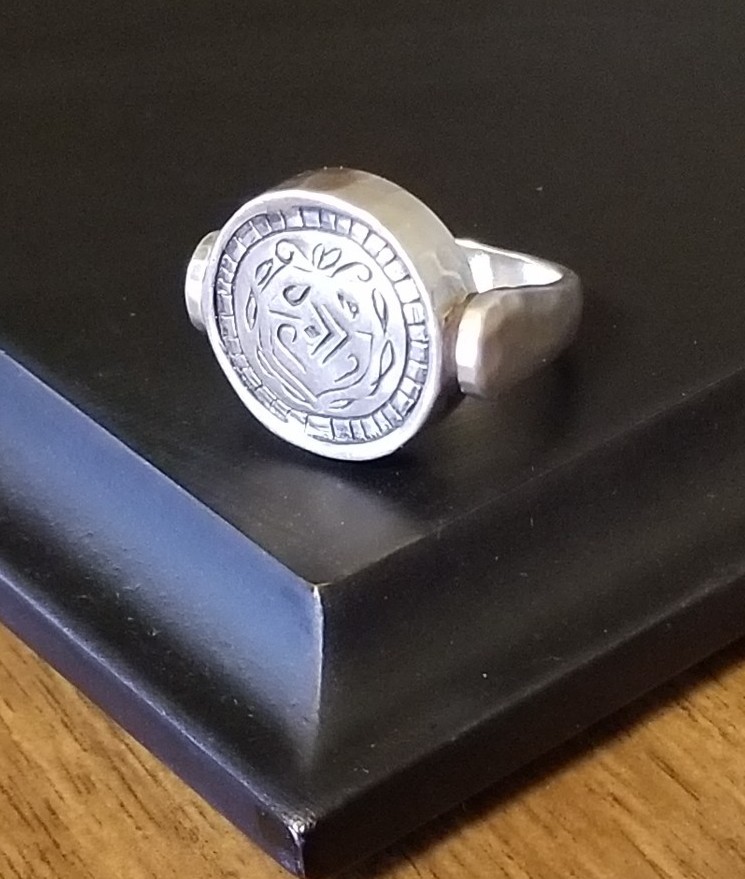 RARE Silpada Sterling Silver Flip Ring, Size 7