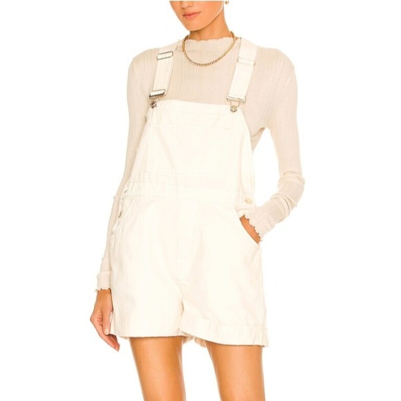 WeWoreWhat Brand New Basic Short Overalls