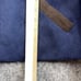 Susan Graver Womens Military Jacket Size XL Navy Blue and Brown Gold Button