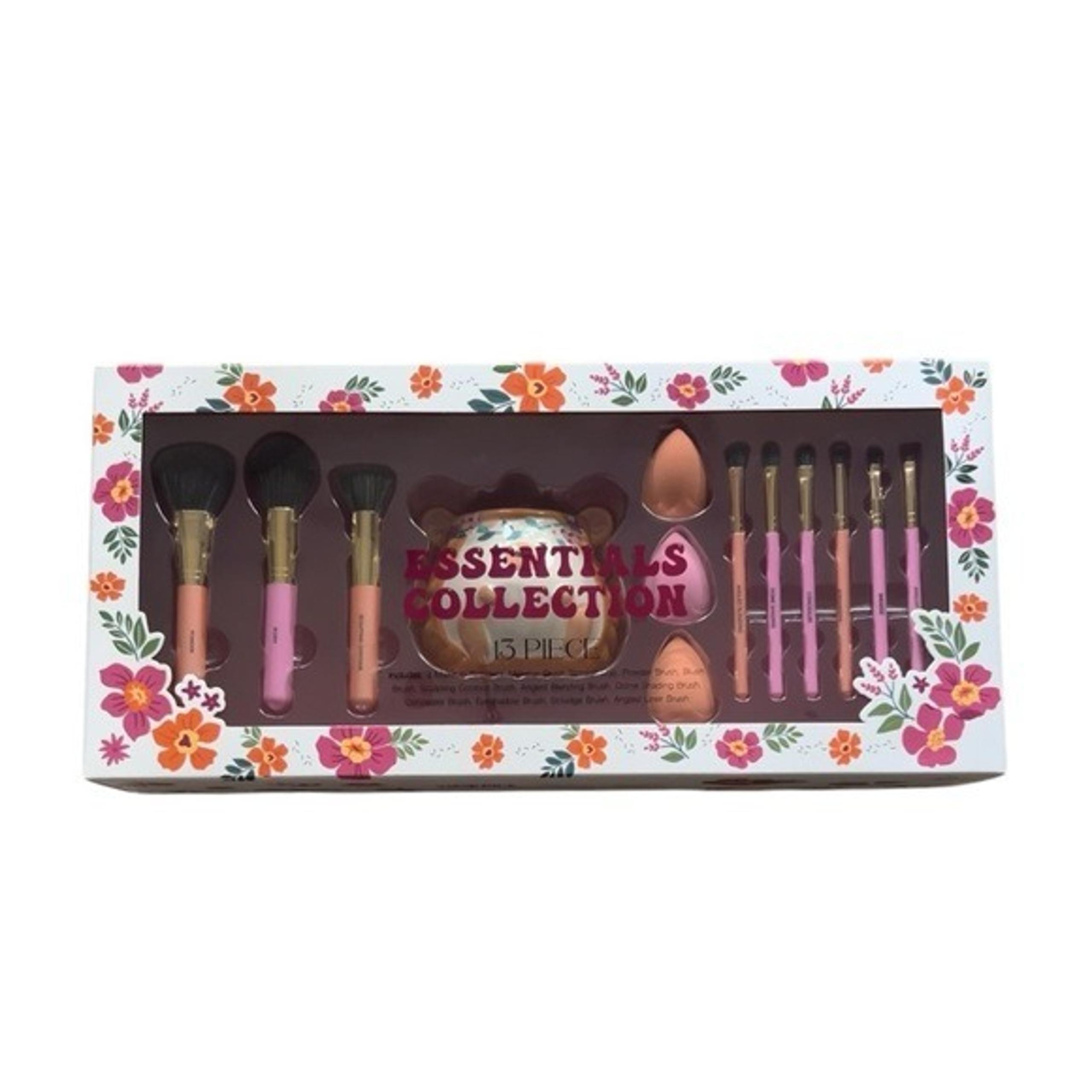 Glitz & Glam 13 Piece Essentials Collection Brush Flower Set