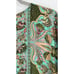 Boemo Womens Turquoise Floral Boho Maxi Dress Short Sleeve Button Front Size L