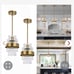 2 pack glass pendant lights