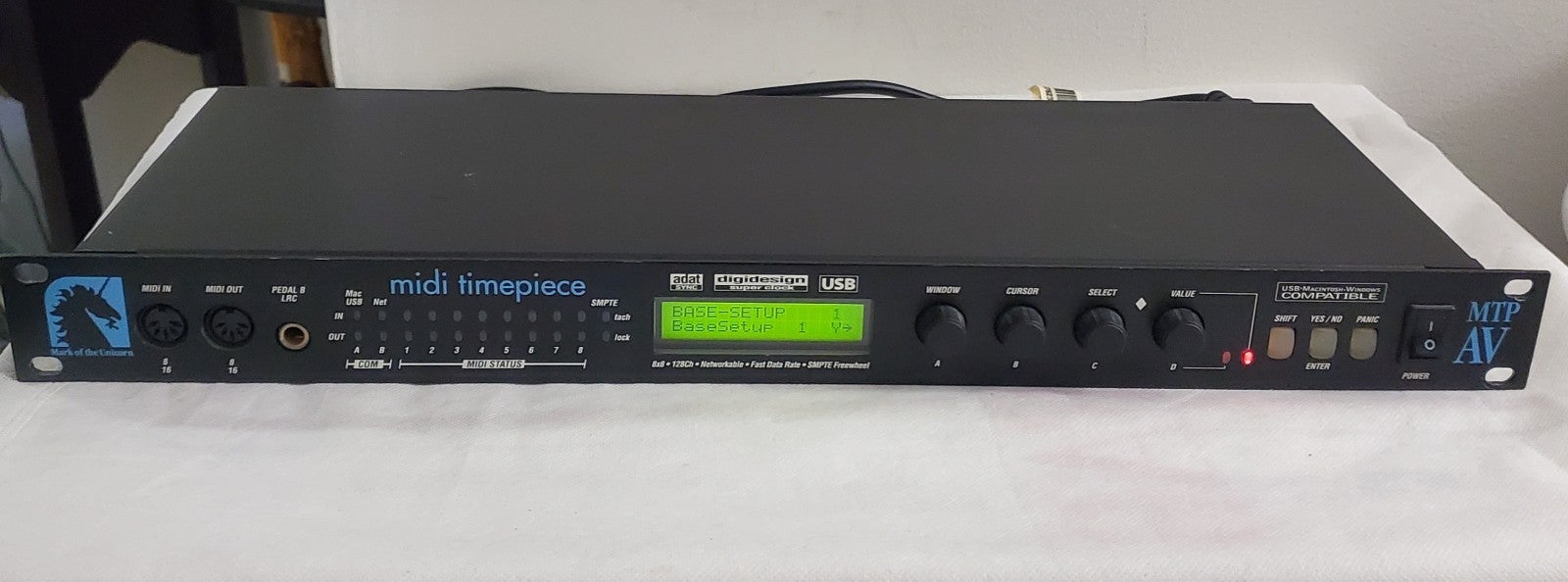 Digidesign MTP AV Midi Timepiece Mark Of The Unicorn