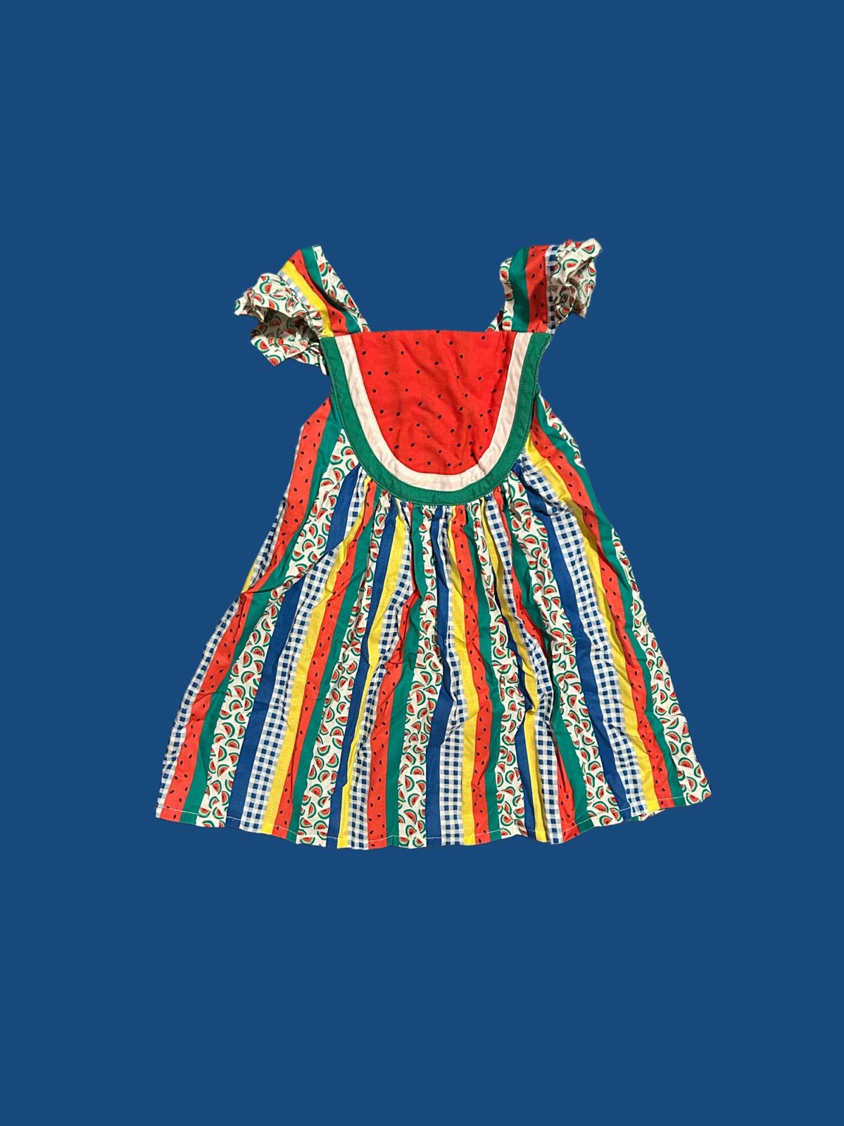 Super cute watermelon & stripes dress!